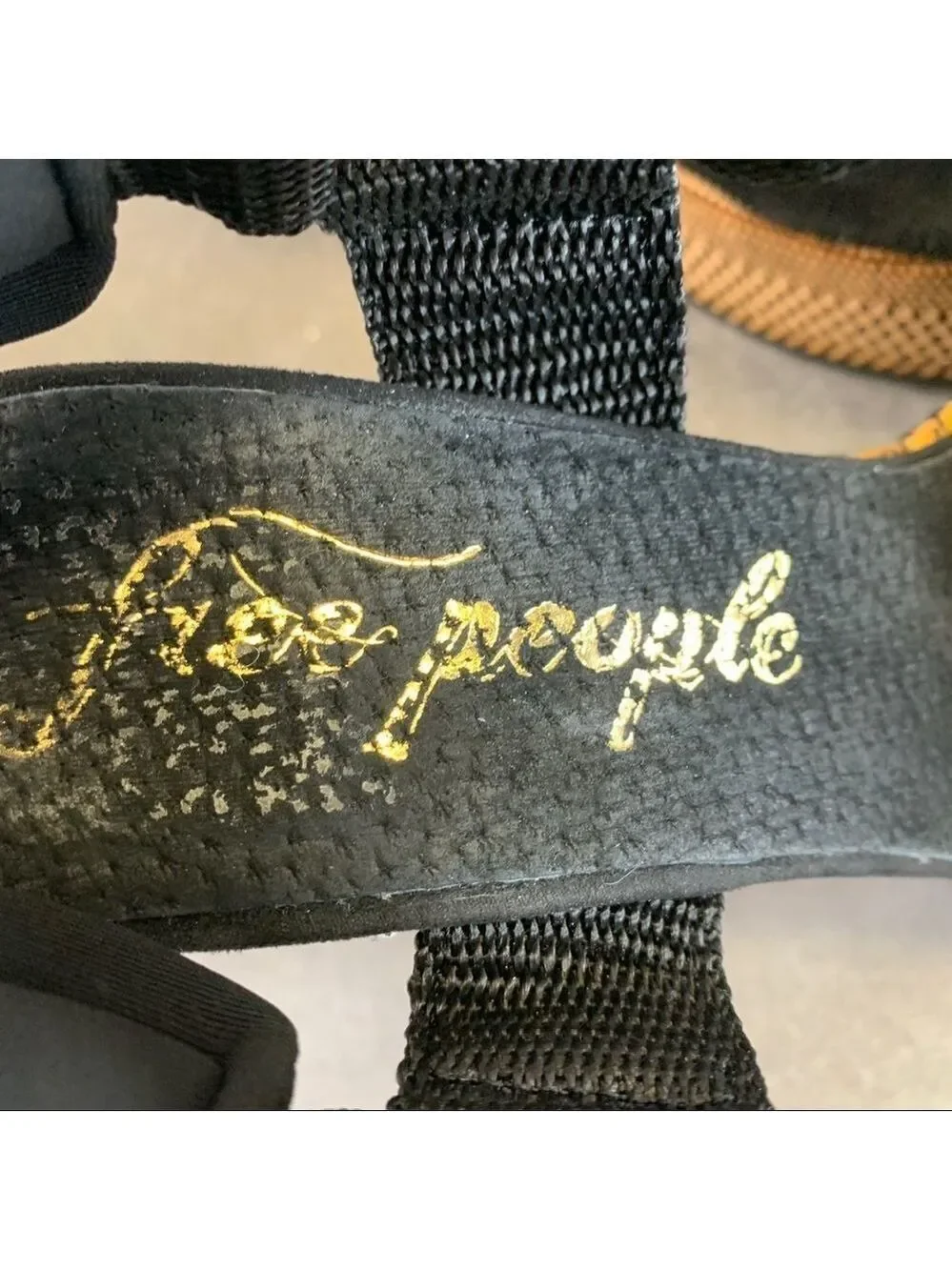 FREE People Sport Society Platform Sandals black Sz 41🔥